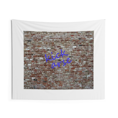 Gritty Graffiti Tapestry Featuring Abandoned Architecture