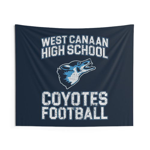 West Canaan Coyotes Football Varsity Blues Tapestry