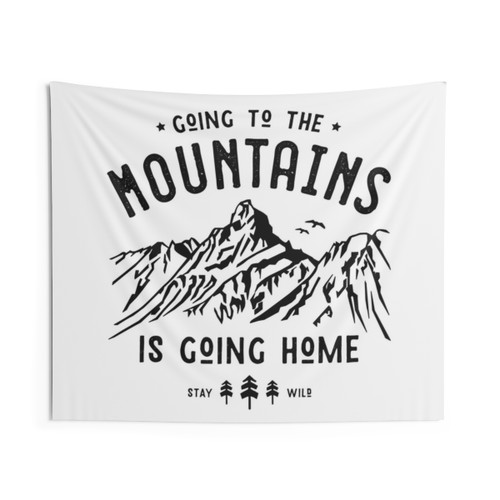 Going to the Mountains Tapestry - Outdoor Home Decor