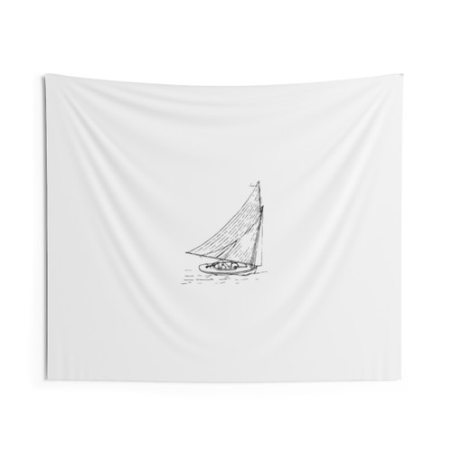 Small Sailboat Tapestry Wall Art