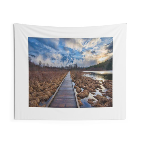 Graffiti Tapestry with Abandoned Architecture and Old Ruin