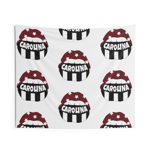 Carolina Gamecocks Star Lips Tapestry