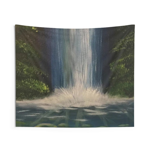 Serene Waterfall Tapestry