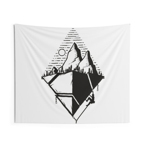 Floating Rock Climbing Tapestry