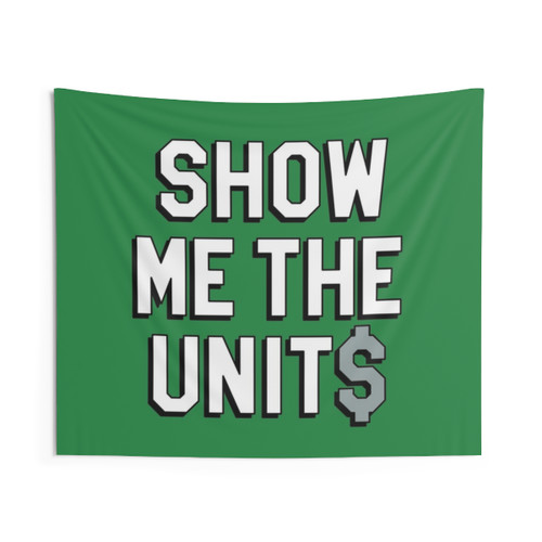 Sports Betting Green Tapestry - Show Me The Units