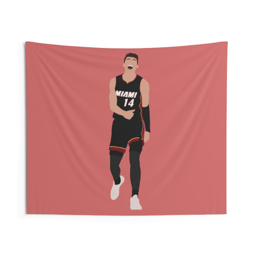 Miami Heat Tyler Herro Basketball Tapestry