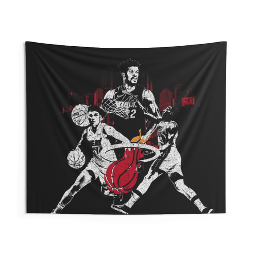 Miami Heat Basketball Tapestry
