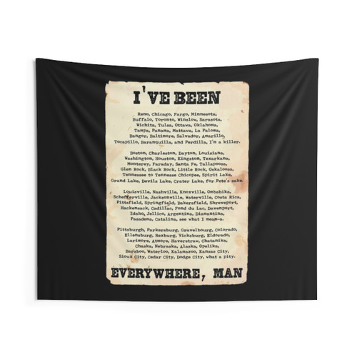 Been Everywhere Tapestry - Explore the World Checklist