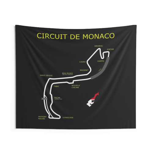 Monaco Grand Prix Circuit Tapestry