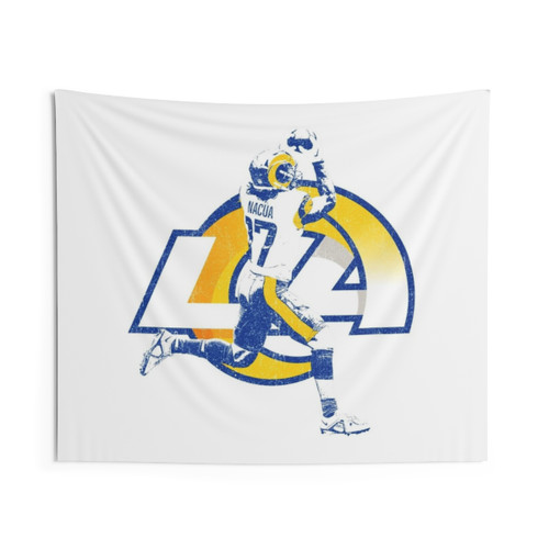 Puka Nacua Los Angeles Football Tapestry