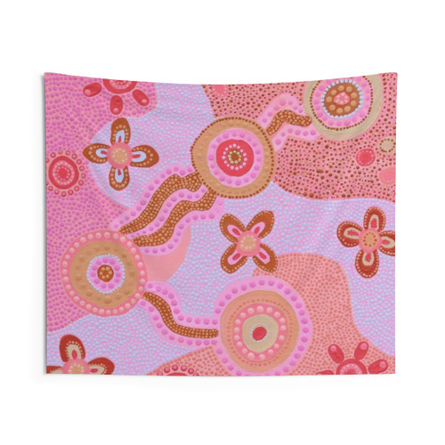 Aboriginal Themed Meeting Places Tapestry Wall Hanging