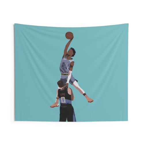 Memphis Grizzlies Ja Morant Dunk Tapestry