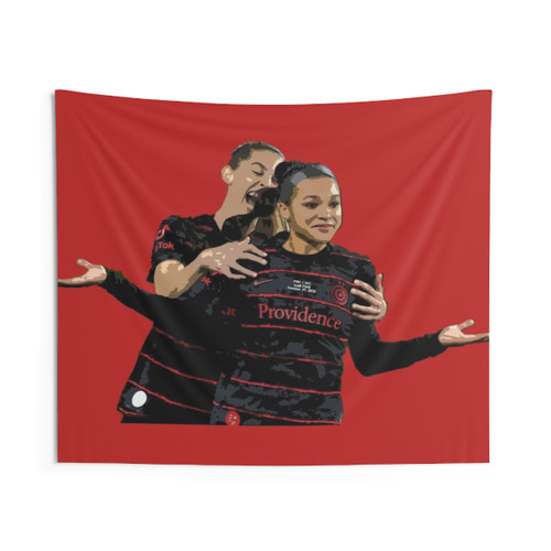 Sofia Smith Tapestry - Women's Soccer Wall Art