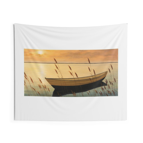 Coastal Seascape Tapestry - TRADING PLACES by Diane Romanello