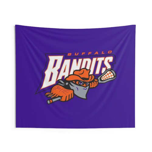 Lacrosse Tapestry featuring the Buffalo Bandits logo