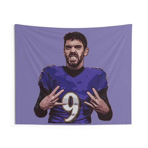Tucker Throwin It Up Ravens Tapestry