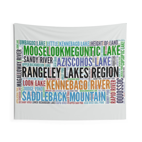 Rangeley Places Maine Tapestry Wall Hanging