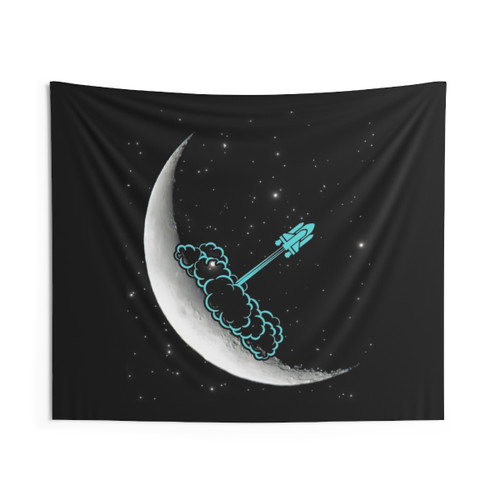Space Shuttle Tapestry on the Moon