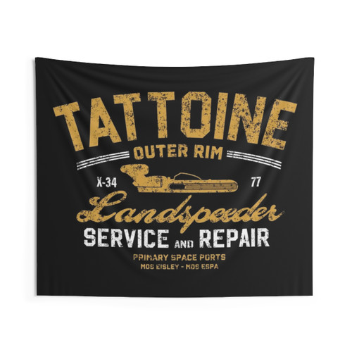 Tatooine Outer Rim Land Speeder Tapestry