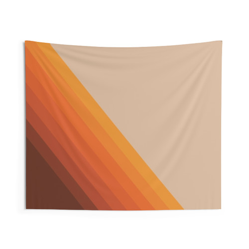 70s Retro Stripes Tapestry