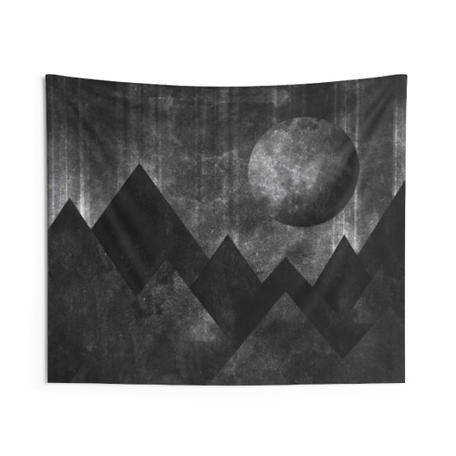 Psychedelic Mountain Abstractions Tapestry