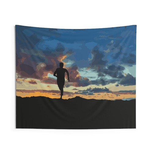 Running Silhouette Tapestry - Capture the Glory of the Run