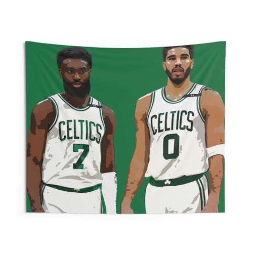 Boston Celtics Jaylen Brown and Jayson Tatum Tapestry