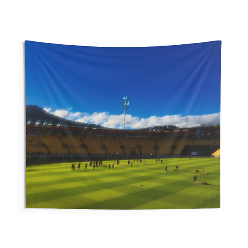 Cricketers Warming Up Sports Tapestry