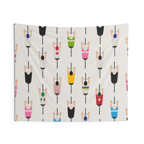 Bicycle Squad Tapestry - Cycling Competition Wall Art