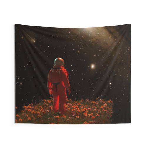 Departure Cosmic Tapestry featuring a surreal space and nature scene