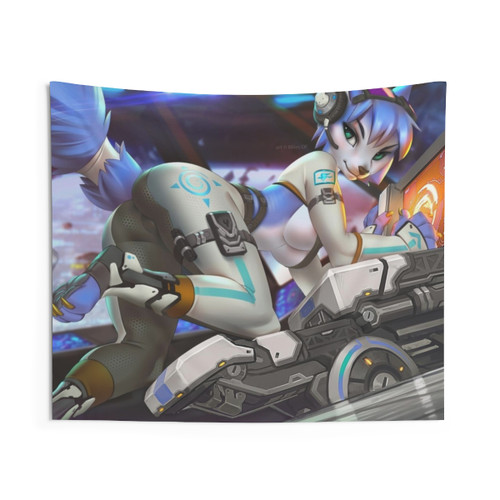 Space Girl Sci-Fi Tapestry