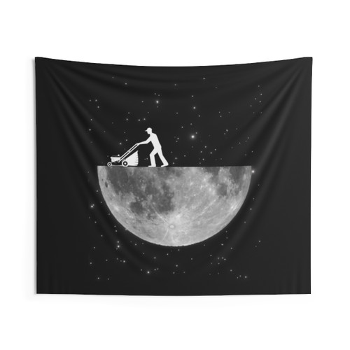 Moonlight Lawn Mower Tapestry