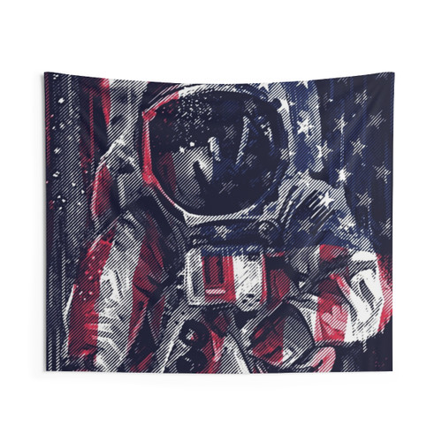 Astronaut American Flag Tapestry