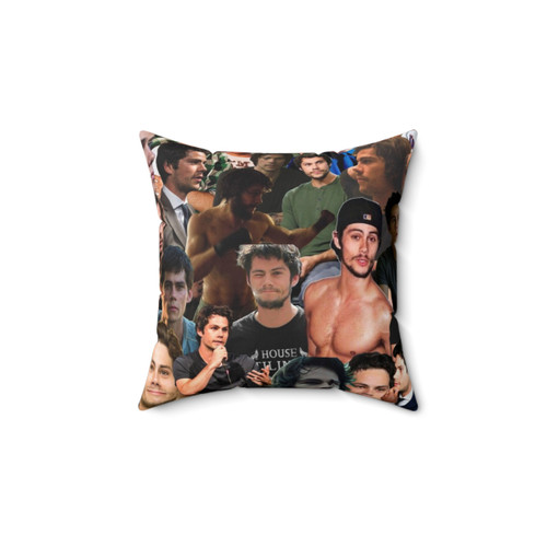 Dylan O'Brien Collage Throw Pillow