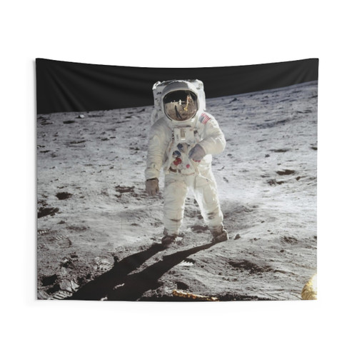 Buzz Aldrin on the Moon Tapestry