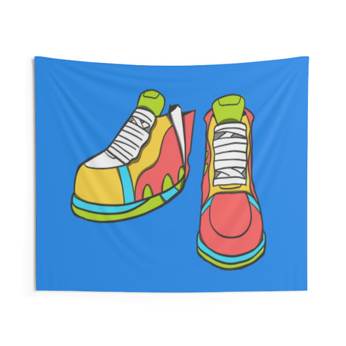 Retro Moon Shoes Tapestry