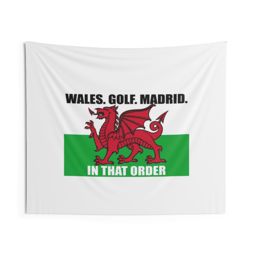 Wales Golf Madrid Tapestry
