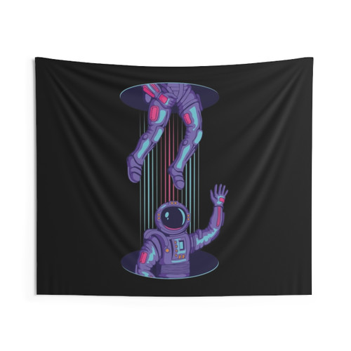 Odyssey sci-fi tapestry featuring space-themed graphics