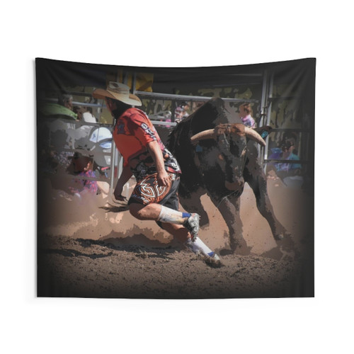 Rodeo Clowns and Fighters Tapestry Wall Hanging