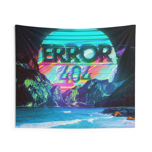 Error 404 Surreal Tapestry Wall Hanging
