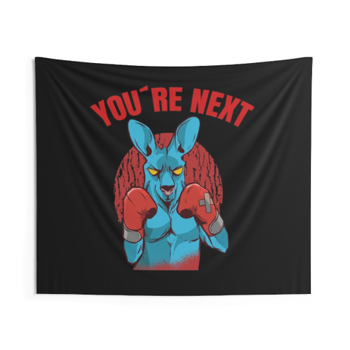 Funny Boxing Kangaroo Tapestry