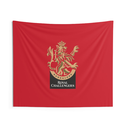 RCB Royal Challengers Bangalore Cricket Tapestry