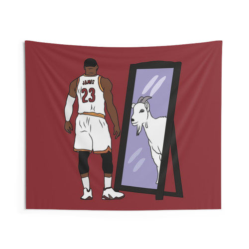 LeBron James Cleveland Cavaliers GOAT Tapestry