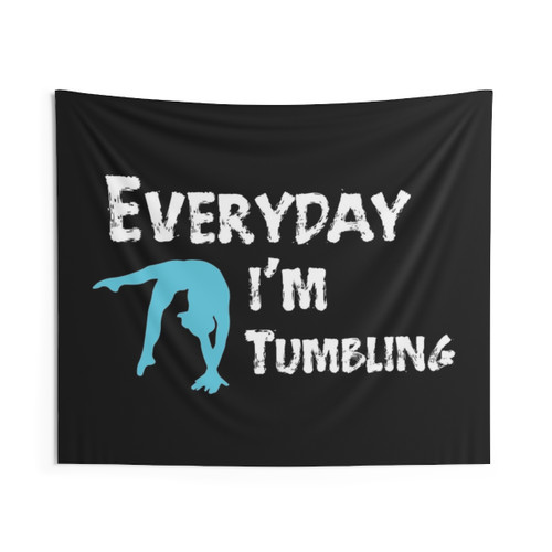 Everyday I'm Tumbling Gymnastics Tapestry