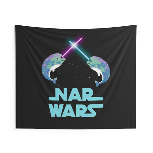 Nar Wars Narwhal Space Tapestry