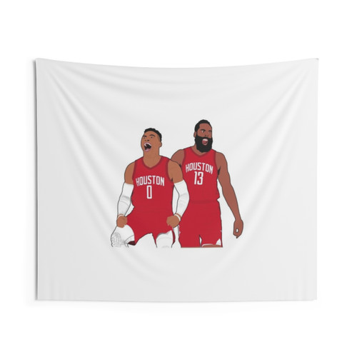 Westbrook and Harden Houston Rockets Tapestry