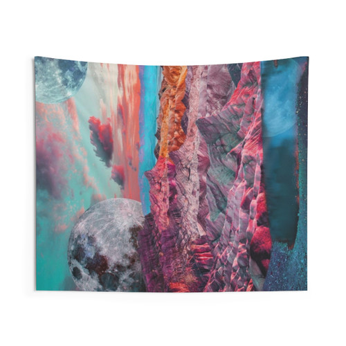 Colorful Fairy Pond Landscape Tapestry