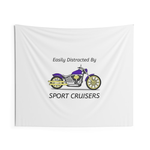 Sport Cruiser Motorcycle Tapestry