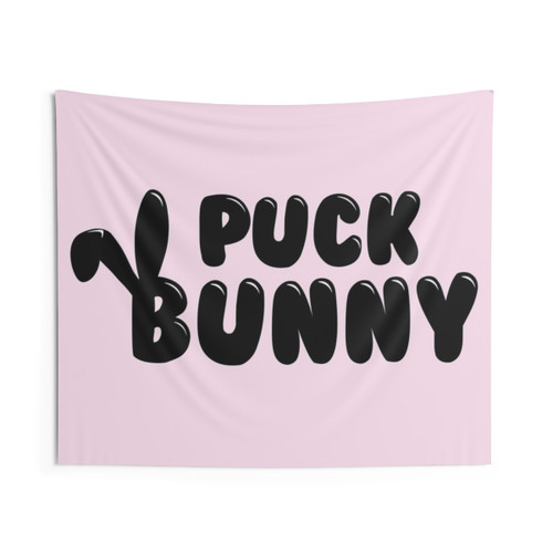 Puck Bunny Hockey Tapestry - Canada Sports Fan Gift