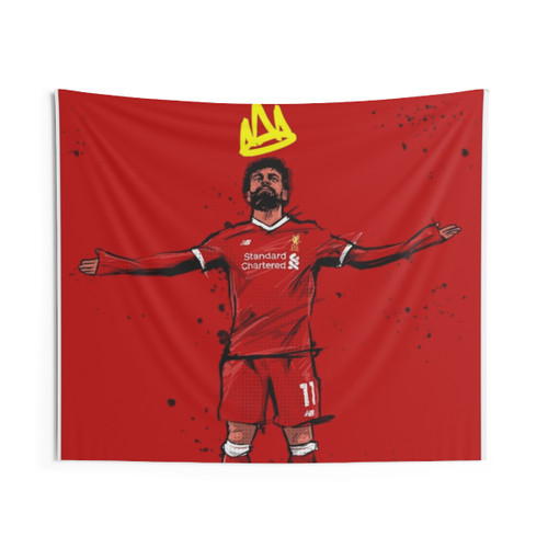 Mohamed Salah Soccer Player Tapestry